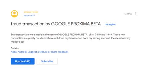 google proxima beta|Fraudulent transactions from credit card in name of Google .